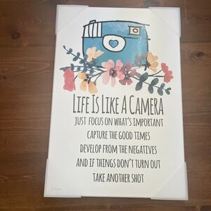 Stupell Life Is Like A‎ Camera Plaque 10" x 15"